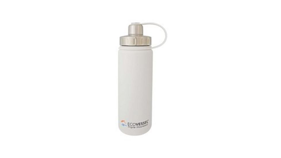 Eco Vessel Boulder Insulated Water Bottle, 20 Oz, White, BLD600WO