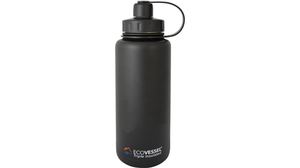 Eco Vessel Boulder Insulated Bottle, 32 Oz, Black, BLD946BS