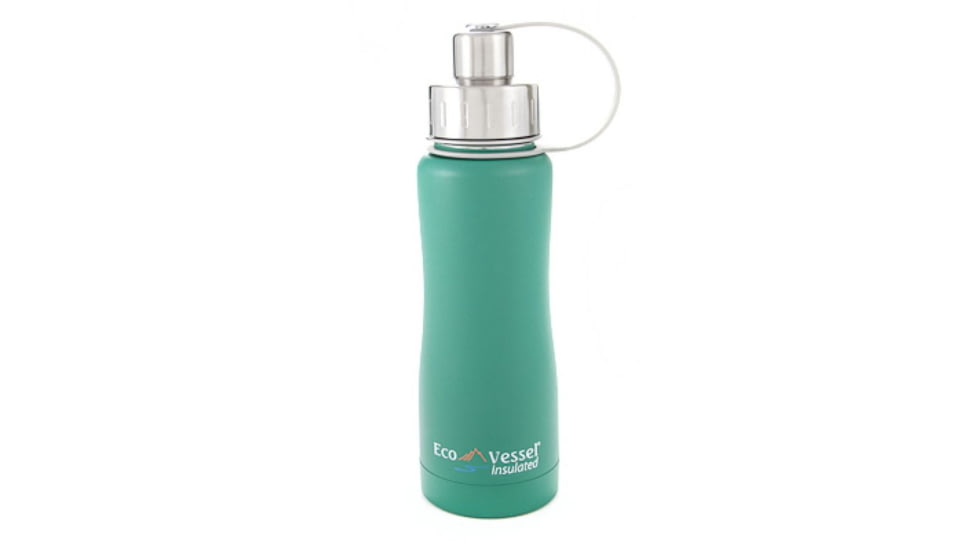 Eco Vessel Boulder Triple Insulated Stainless Steel Bottle-Matte Green-17 oz