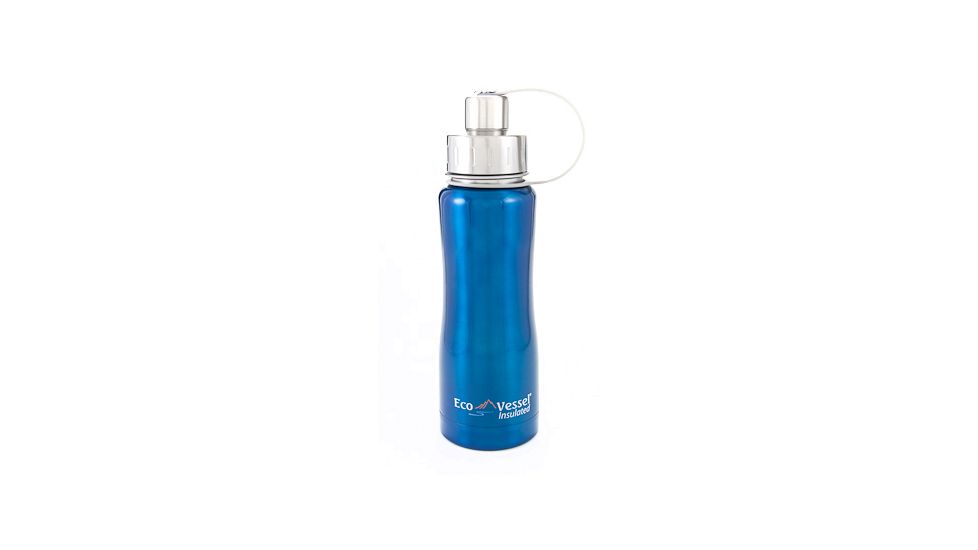 Eco Vessel Boulder Triple Insulated Stainless Steel Bottle-Turquoise Glow-17 oz