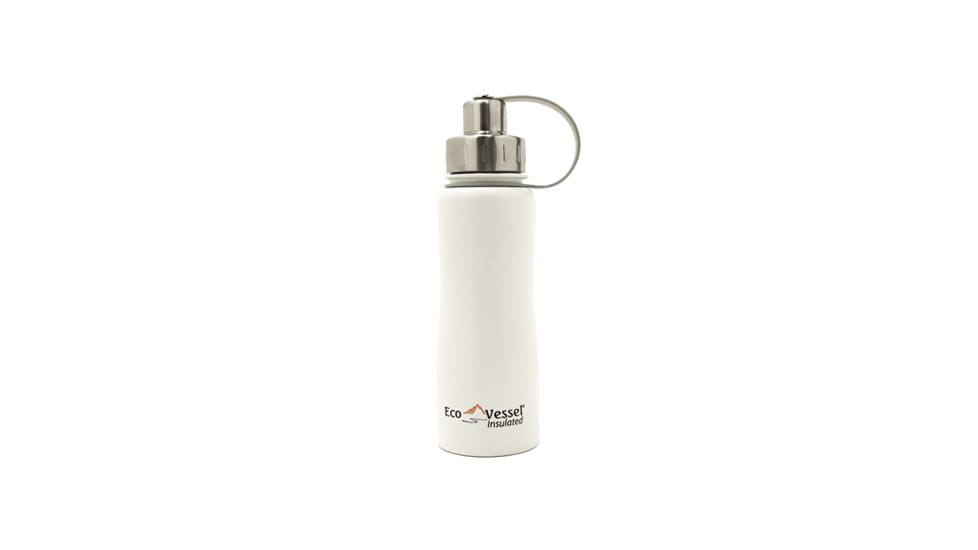 Eco Vessel Boulder Triple Insulated Stainless Steel Bottle-White Pearl-17 oz