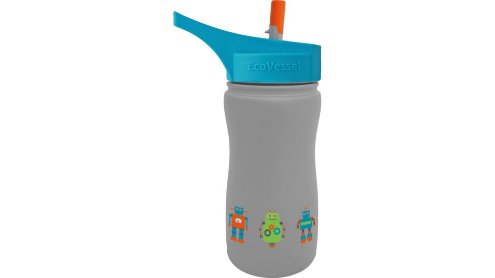 Eco Vessel Frost Kids Insulated Bottle, Ss, 13 Oz, Gray, FST400BR-2