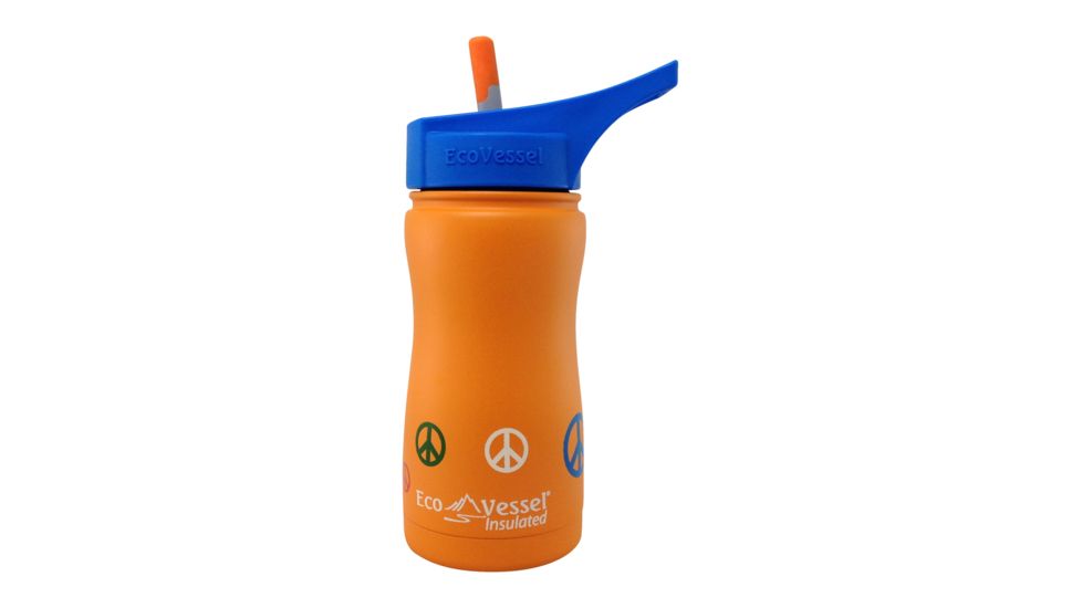 Eco Vessel Frost Stainless Steel Insulated Bottle - Kids-Orange-13 oz