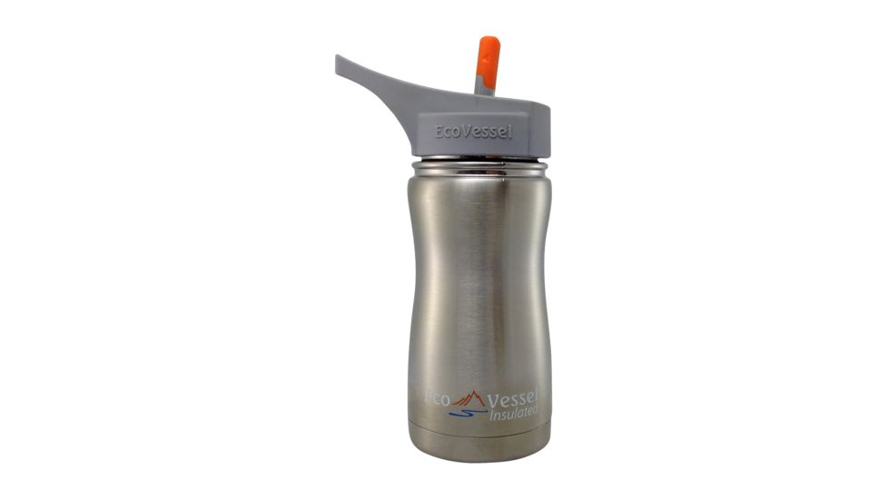 Eco Vessel Frost Stainless Steel Insulated Bottle - Kids-Silver-13 oz