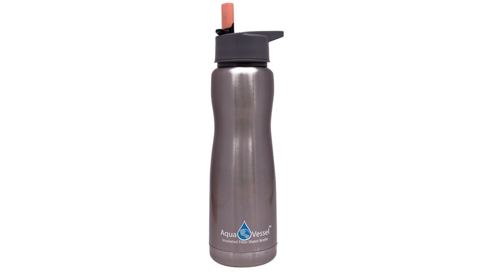 Eco Vessel Insulated Filtration Bottle-Silver