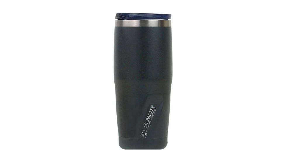 Eco Vessel METRO Insulated Bottle, 24oz, Black Shadow, Black Shadow, Stainless Steel, 100 Year Manufacturer Warranty, EVS-77217