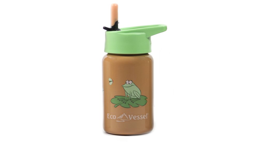 Eco Vessel Scout Stainless Steel Bottle - Kids-Frog-13 oz