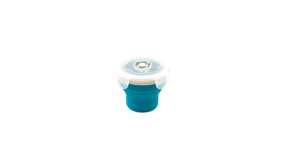 Eco Vessel Snacker Collapsible Silicone Container-Blue