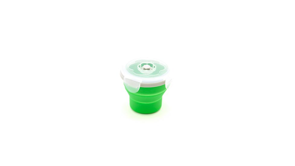 Eco Vessel Snacker Collapsible Silicone Container-Green