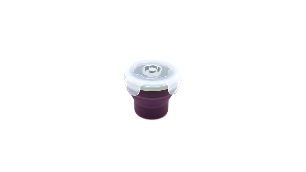 Eco Vessel Snacker Collapsible Silicone Container-Purple