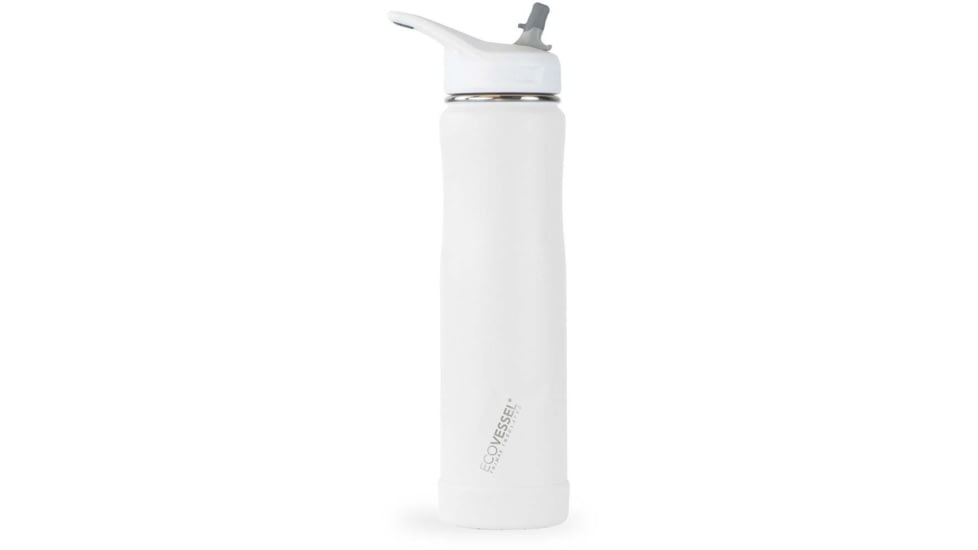 Eco Vessel Summit TriMax Insulated Water Bottle, 24oz, Whiteout, SUMT24WO
