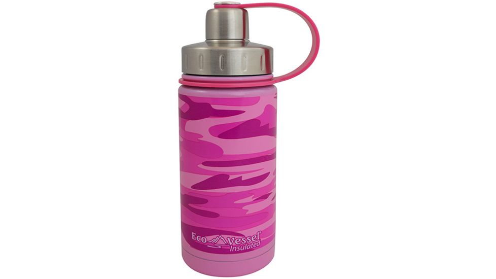 Eco Vessel Twist Triple Insulated SS Bottle Pink Camo 13 oz 9005535