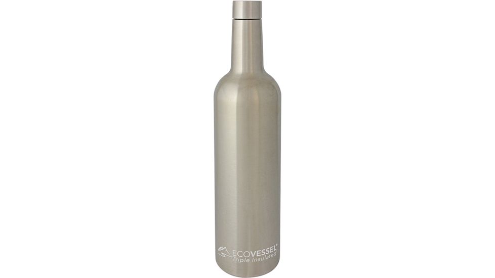 Eco Vessel Vine Insulated Wine 25oz Slver WIN750SE