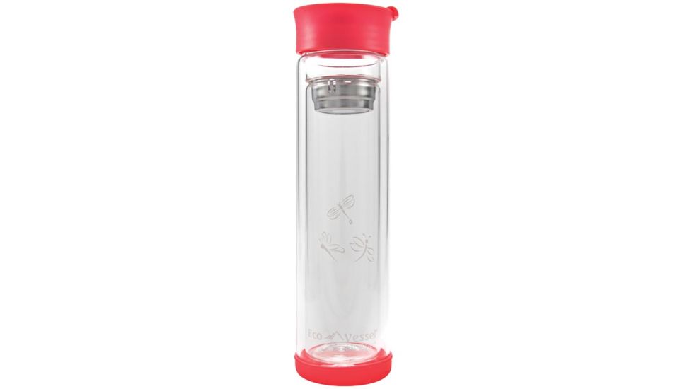 Eco Vessel Vue Double Glass 14 Oz Red DWG400RD