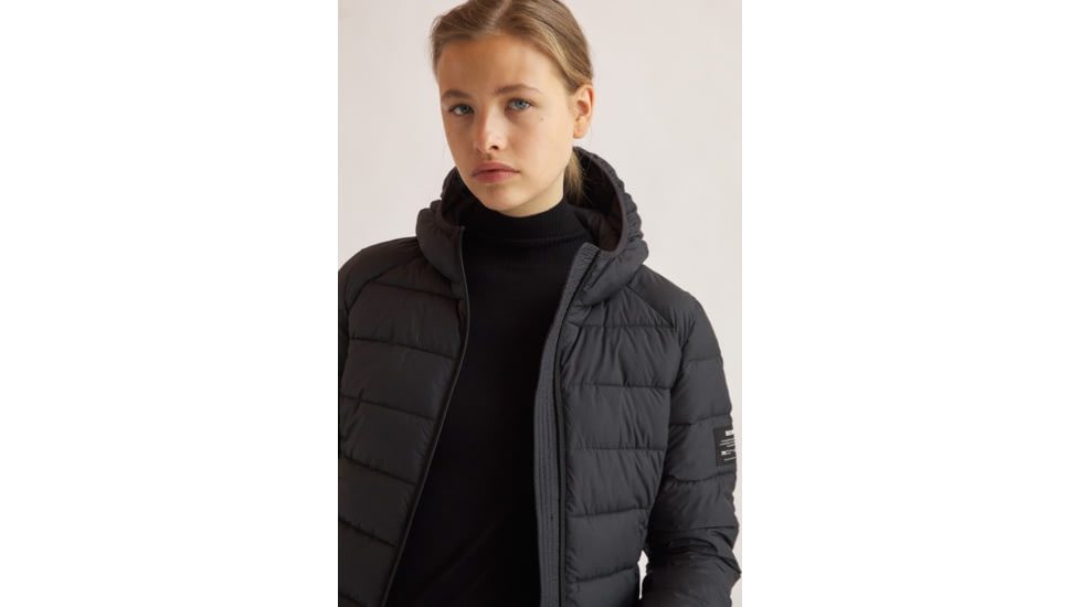Ecoalf Aspalf Jacket - Womens, Black, Extra Small, GAJKASPJA4070WW21-319-XS