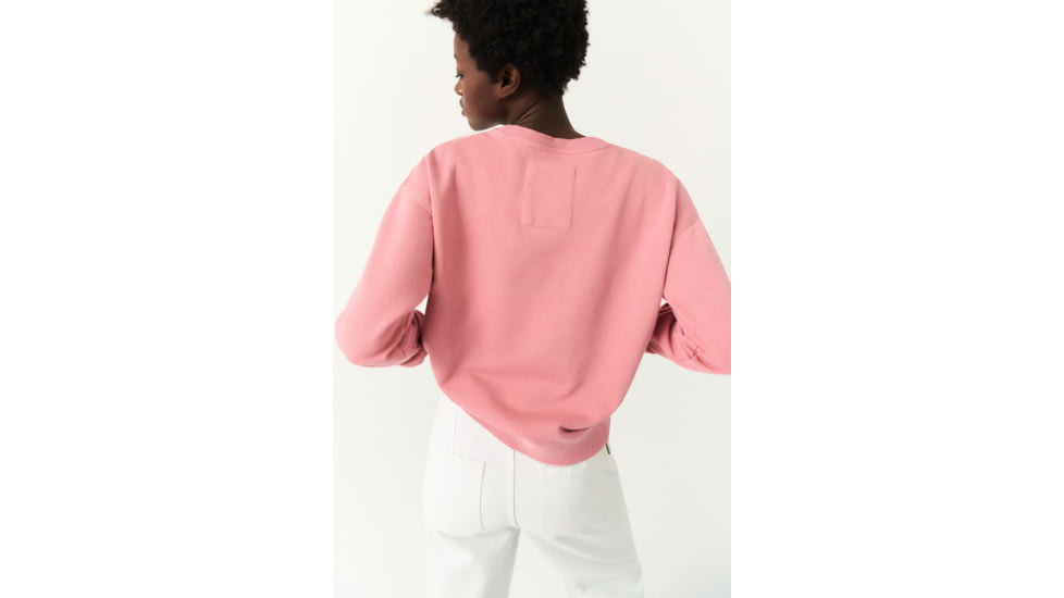 Ecoalf Backalf B Because Sweatshirt - Womens, Summer Pink, M, GASTBACKB8140WS22-261-M