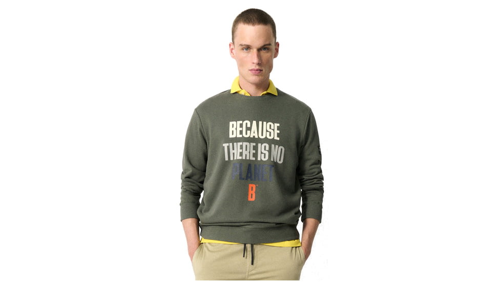 Ecoalf Barderalf Sweatshirt - Mens, Soft Khaki, M, GASTBARDE8004MS22-094-M