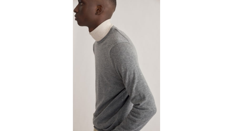 Ecoalf Bayonalf Knit - Mens, Light Grey Melange, Small, GAKNBAYON6260MW21-341-S