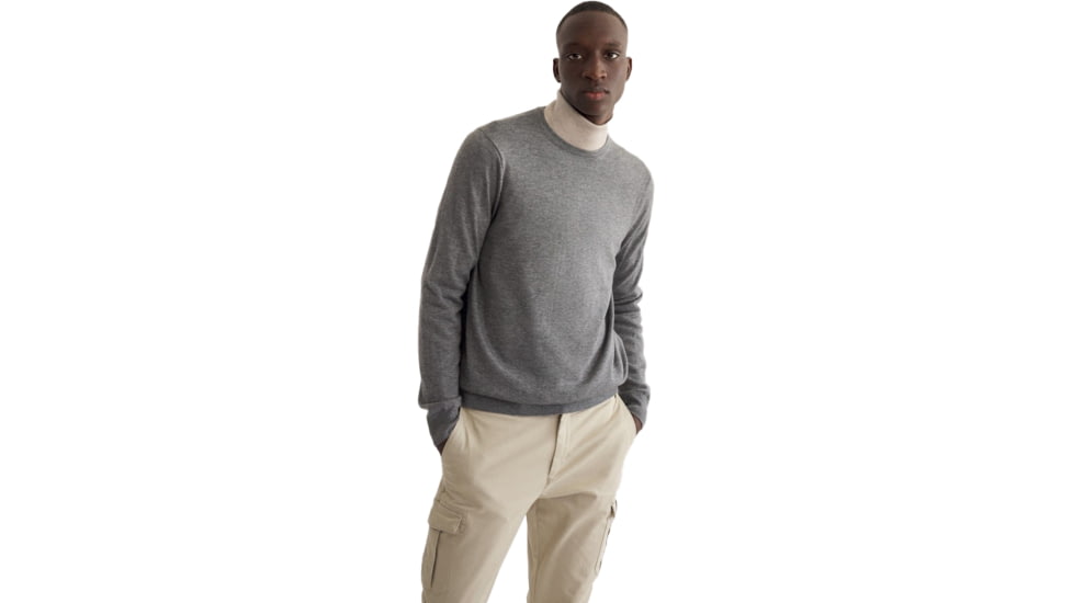 Ecoalf Bayonalf Knit - Mens, Light Grey Melange, Small, GAKNBAYON6260MW21-341-S