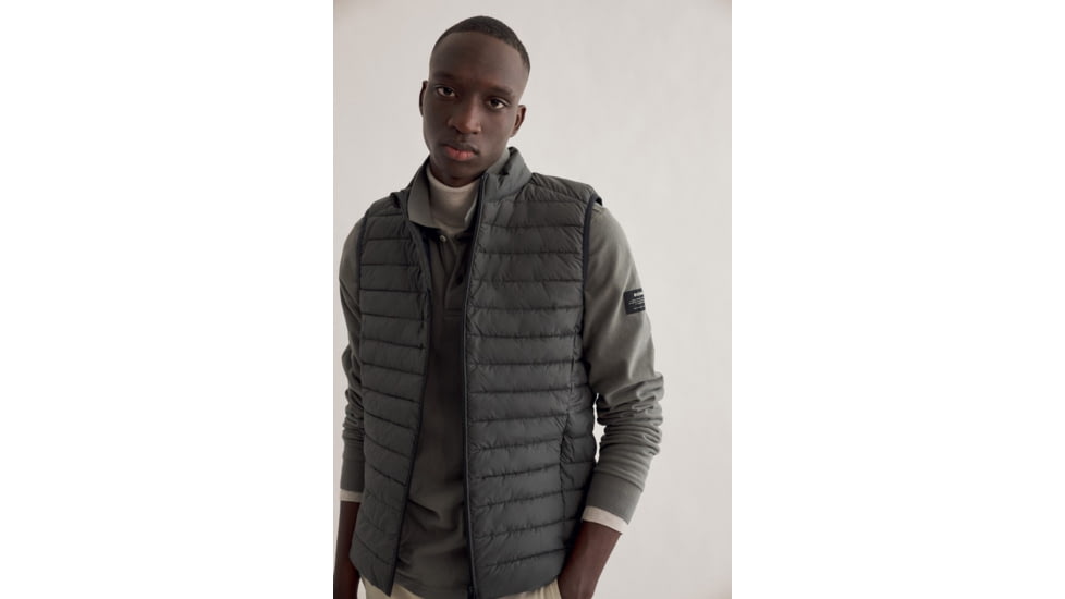 Ecoalf Cardifalf Vest - Mens, Dark Khaki, Medium, GAJKCARDI4070MW21-106-M