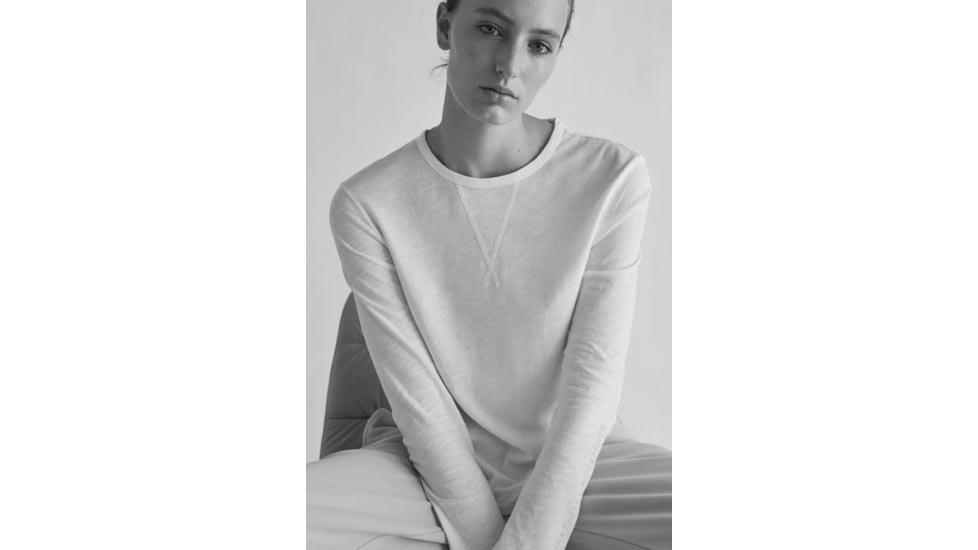 Ecoalf Corteganalf Long Sleeve - Womens, Antartica, Small, GATSCORTE1230WW21-021-S