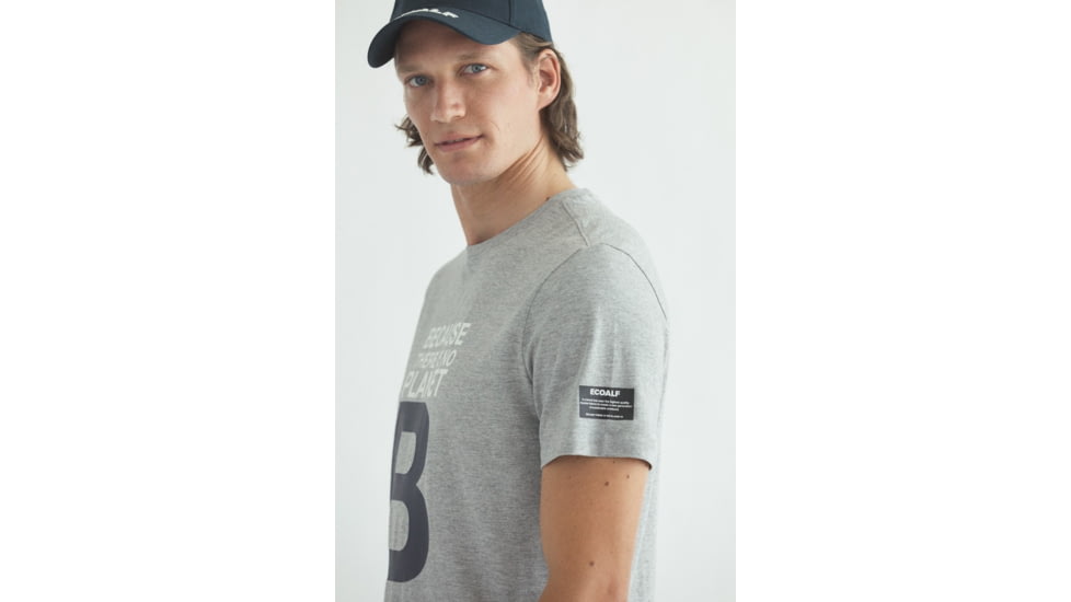 Ecoalf Great Balf T-Shirt - Mens, Grey Melange, Medium, GATSGREAT0630MW21-302-M
