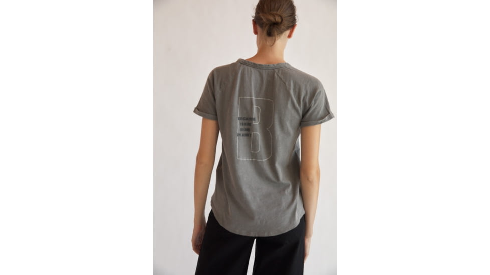 Ecoalf Greatalf B T-Shirt - Womens, Dark Grey, Small, GATSGREAT1230WW21-233-S