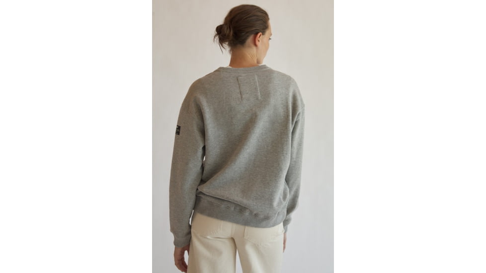 Ecoalf Llanesalf Because Sweatshirt - Womens, Grey Melange, Extra Small, GASTLLANE8002WW21-302-XS