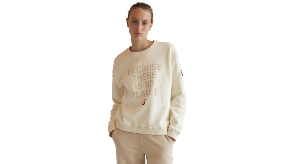 Ecoalf Llanesalf Because Sweatshirt - Womens, Light Beige, Small, GASTLLANE8002WW21-050-S