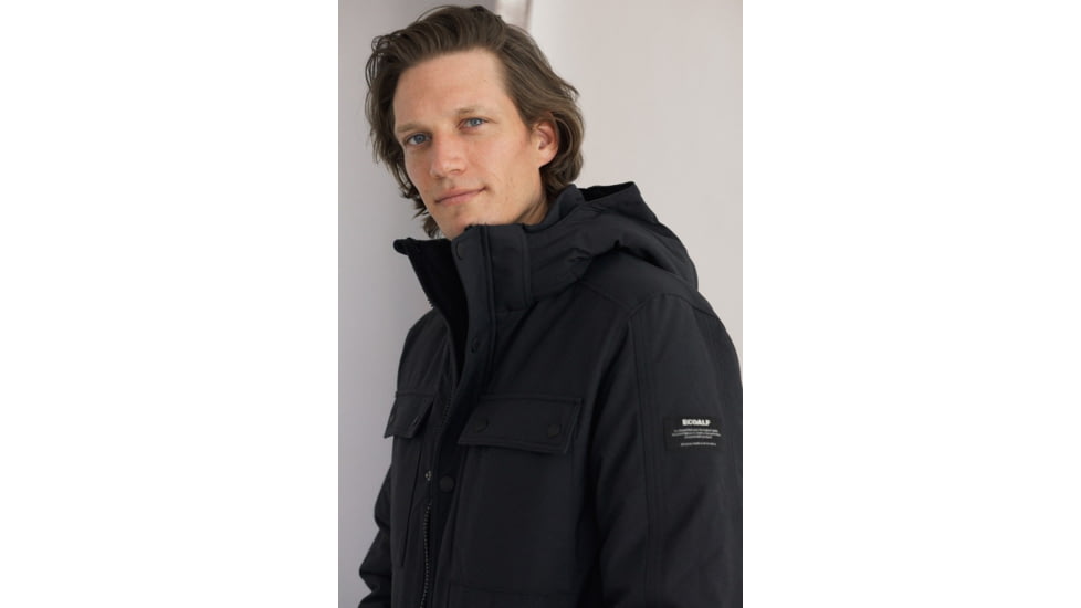 Ecoalf Luenalf Jacket - Mens, Black, Small, GAJKLUENA0761MW21-319-S
