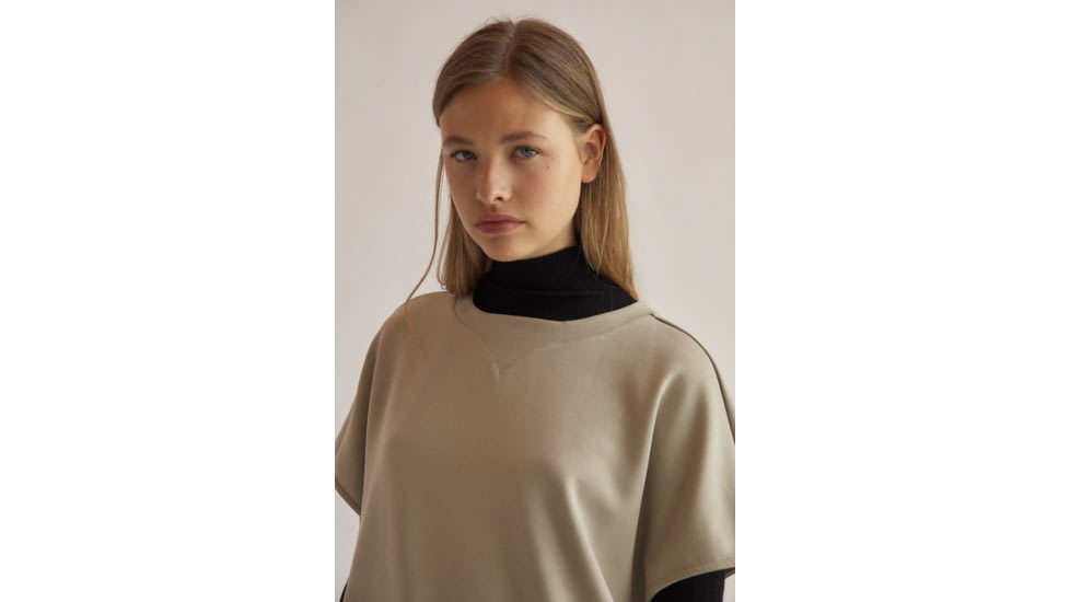 Ecoalf Lulualf Sweatshirt - Womens, White Sand, Large, GASTLULUS3770WW21-008-L