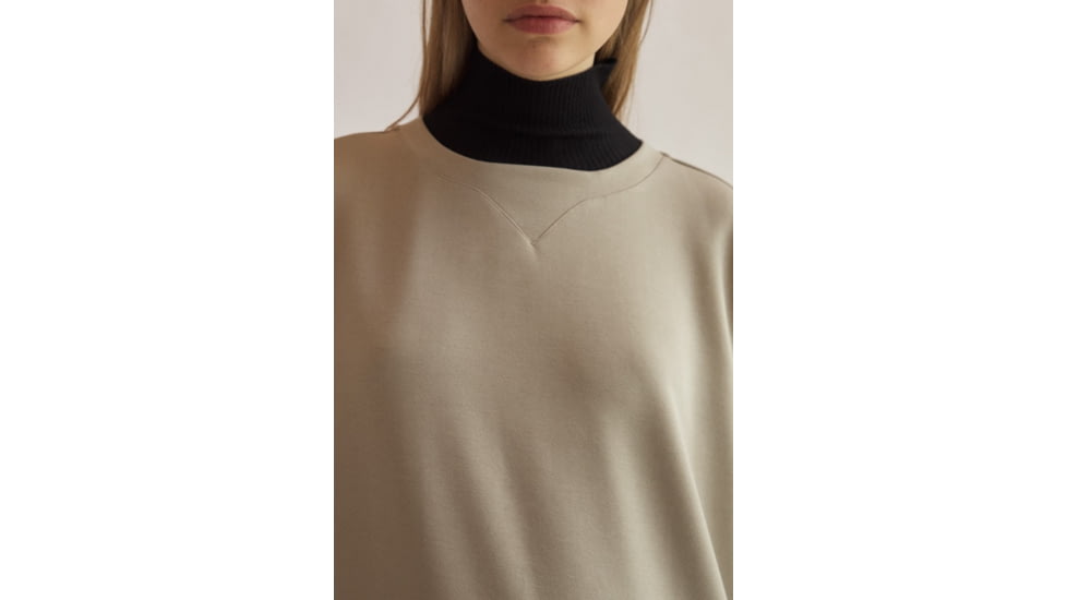 Ecoalf Lulualf Sweatshirt - Womens, White Sand, Large, GASTLULUS3770WW21-008-L