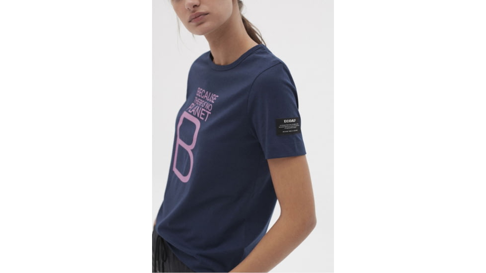 Ecoalf Mariela Big B T-Shirt - Womens, Midnight Navy, Extra Large, GATSMARBI2400WW19-163-XL