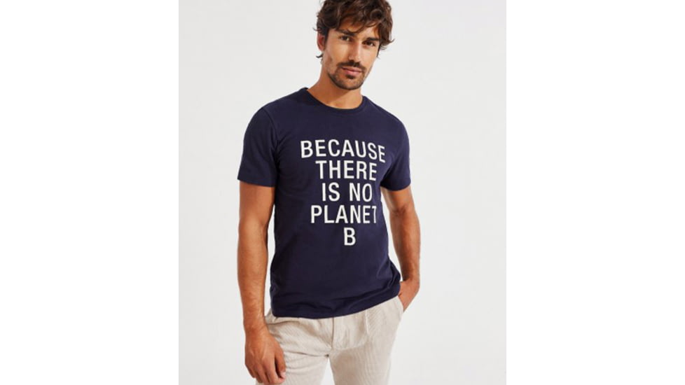 Ecoalf Natal Classic Because T-Shirt - Mens, Navy, Medium, GATSNATCL8012MW20-160-M