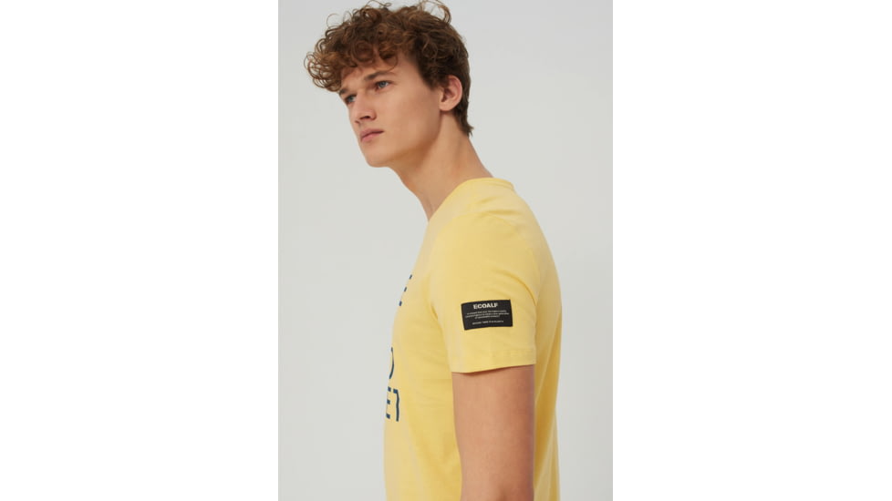 Ecoalf Natal Classic Because T-Shirt - Mens, Yellow, Small, GATSNATBE3000MS20-201-S