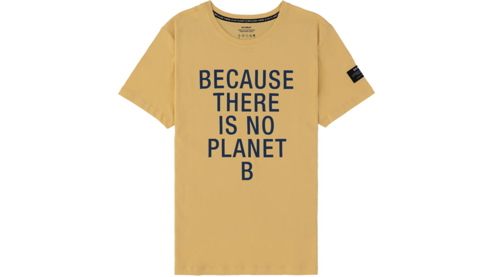 Ecoalf Natal Classic Because T-Shirt - Mens, Yellow, Small, GATSNATBE3000MS20-201-S