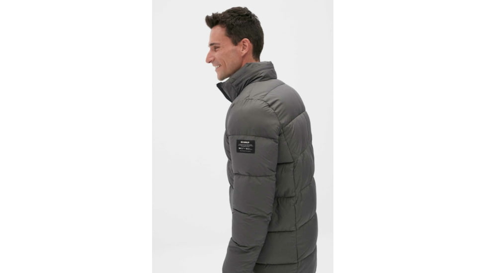 Ecoalf Phil Down Coat - Mens, Dark Khaki, Large, GAJKPHILD4070MW19-106-L