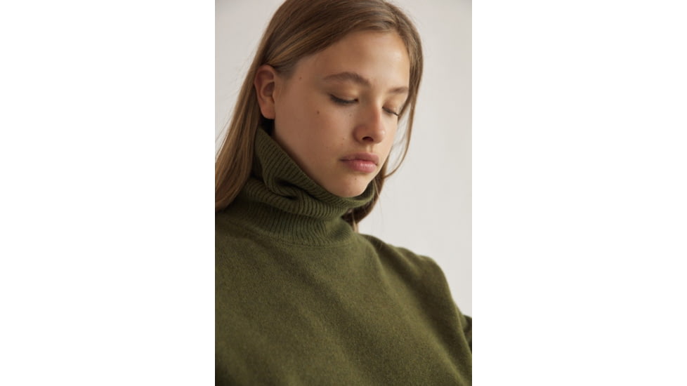 Ecoalf Pinalf Jersey - Womens, Army Green, Extra Small, GAKNPINOJ6320WW21-115-XS