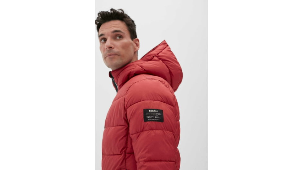 Ecoalf Rockaway Down Jacket - Mens, Red, Small, GAJKROCKA4070MW19-259-S