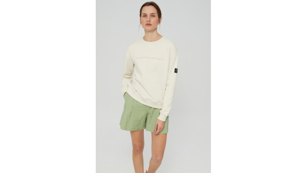 Ecoalf Ross Because Minimal Pink Sweatshirt - Womens, White, Large, GASTROSMI3000WW19-001-L