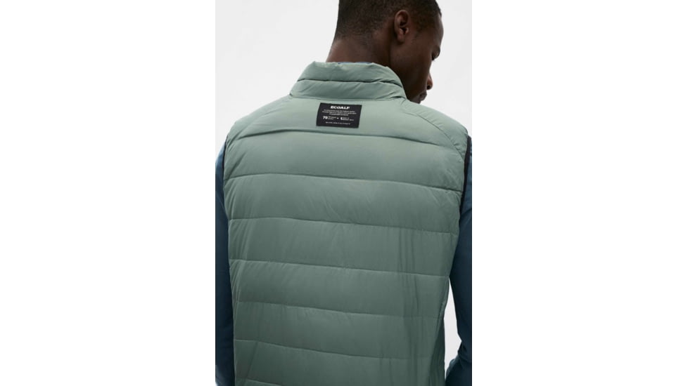 Ecoalf St. Moritz Down Vest - Mens, Green Shadow, Small, GAJKSTMOR4070MW19-127-S