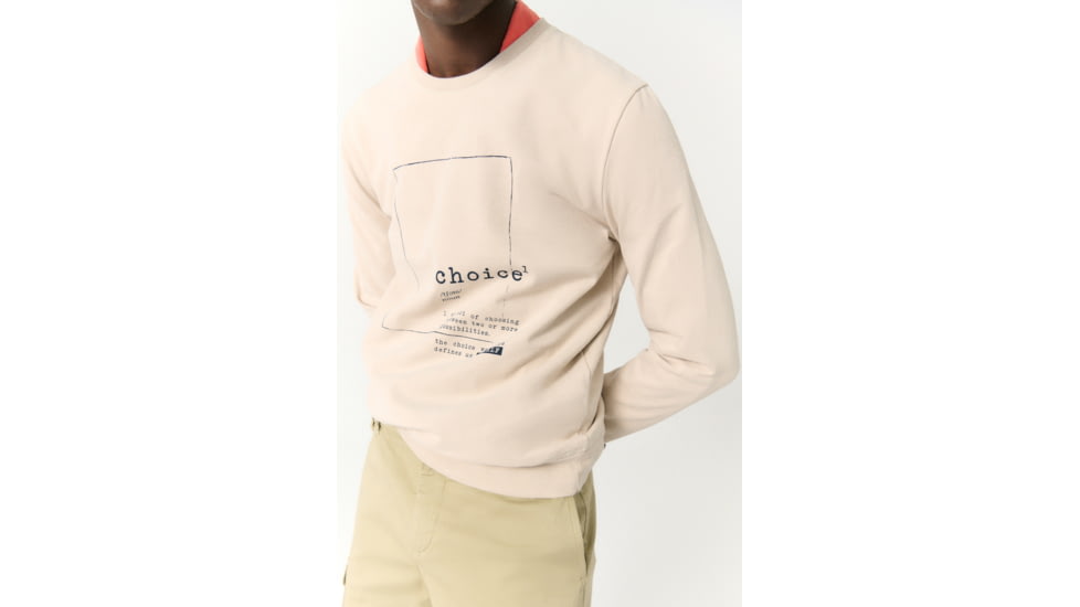 Ecoalf Teleralf Sweatshirt - Mens, Beige, S, GASTTELER8001MS22-051-S
