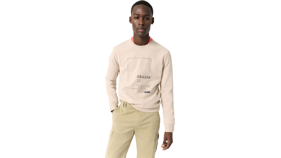 Ecoalf Teleralf Sweatshirt - Mens, Beige, S, GASTTELER8001MS22-051-S