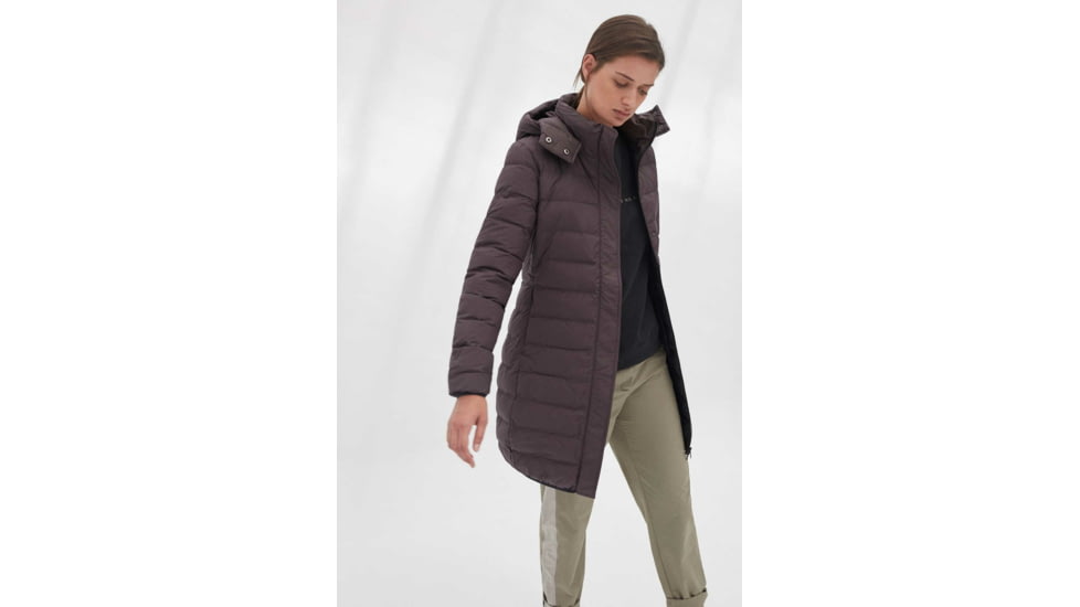Ecoalf Uma Down Coat - Womens, Chocolate, 2XL, GAJKUMAWO4070WW19-067-XXL