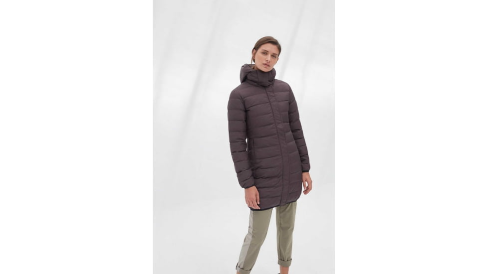 Ecoalf Uma Down Coat - Womens, Chocolate, 2XL, GAJKUMAWO4070WW19-067-XXL