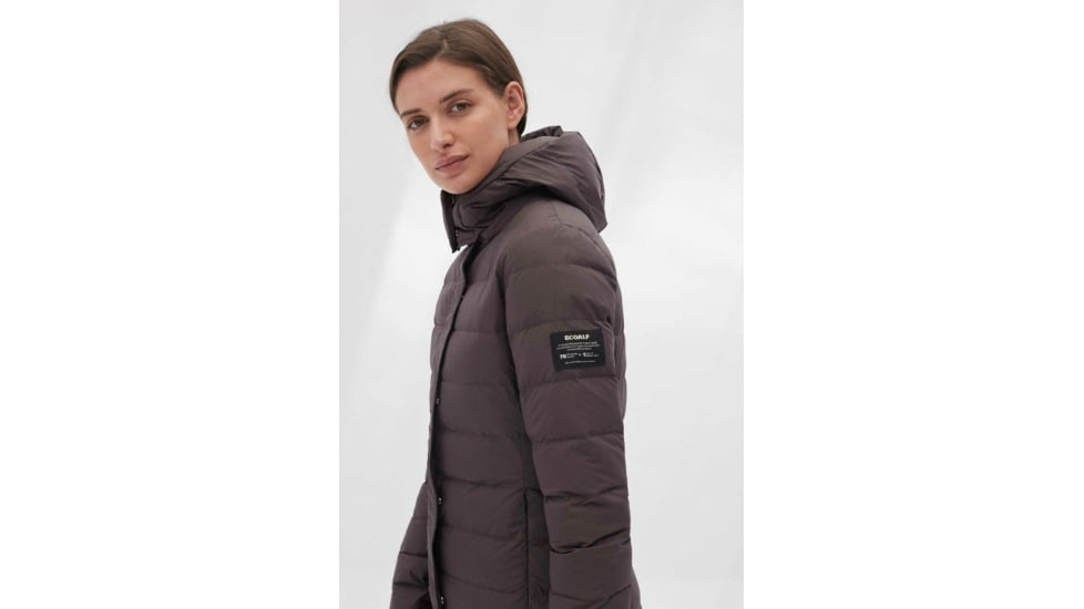 Ecoalf Uma Down Coat - Womens, Chocolate, 2XL, GAJKUMAWO4070WW19-067-XXL
