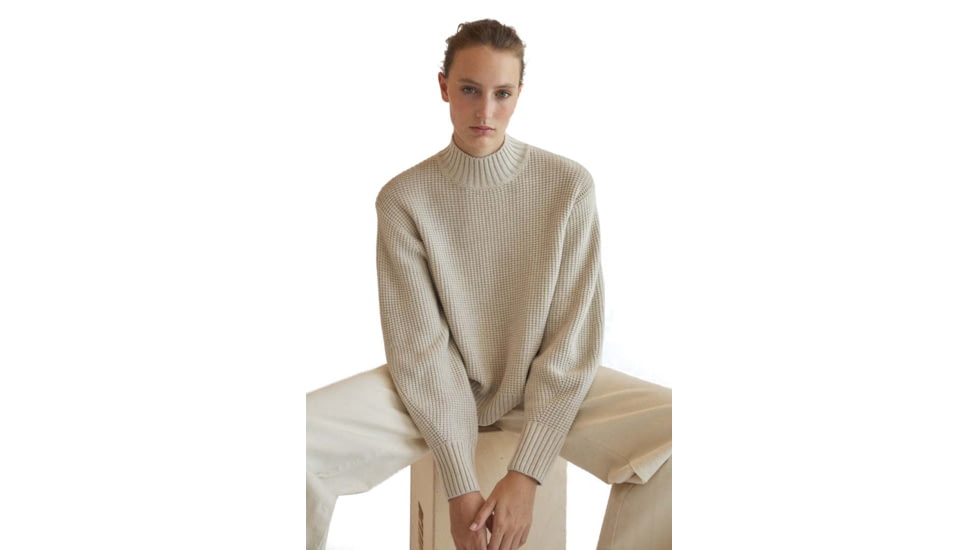 Ecoalf Valf Sweater - Womens, Linen Melange, Medium, GAKNVALSL6260WW21-340-M