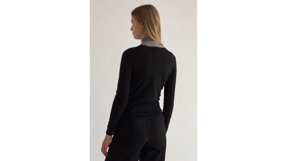 Ecoalf Vielhalf Round Seamless - Womens, Black, Large, GAKNVIELR6260WW21-319-L