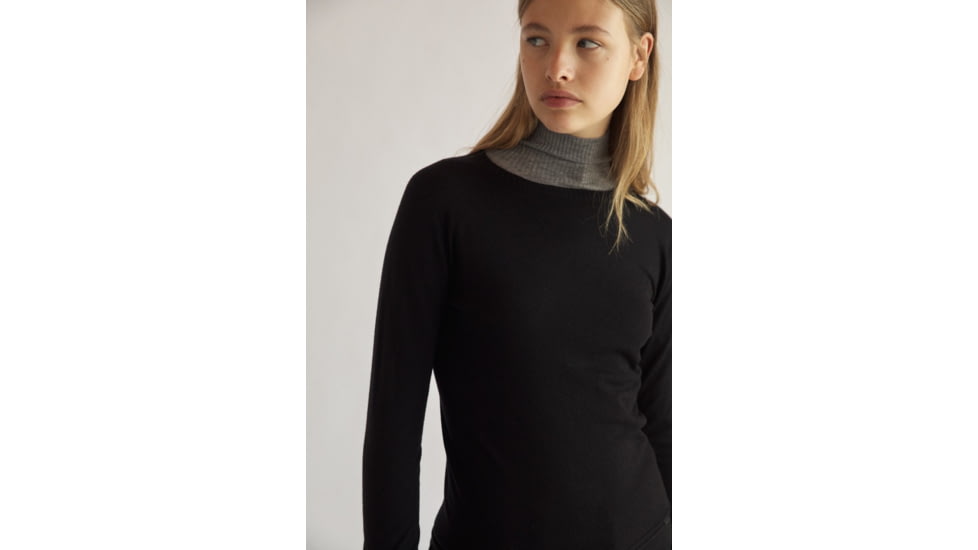 Ecoalf Vielhalf Round Seamless - Womens, Black, Large, GAKNVIELR6260WW21-319-L