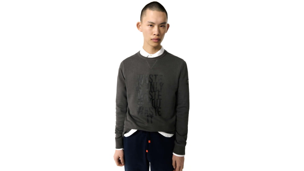 Ecoalf Westialf Sweatshirt - Mens, Asphalt, S, GASTWESTI8004MS22-303-S